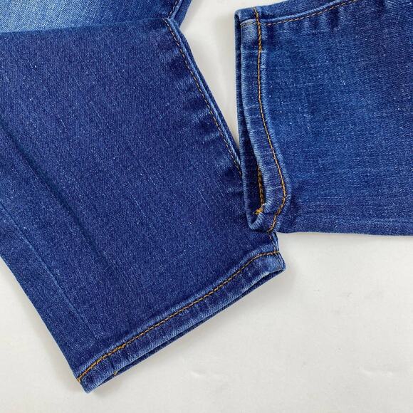 J. Crew Cropped Reid Jeans Mid Rise Denim Medium Oxford A2639 Womens Size 25 - Picture 9 of 13